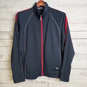 Nike Golf Dri Fit‎ Women's Large Blue Fly Knit Long Sleeve Full Zip Sport Jacket